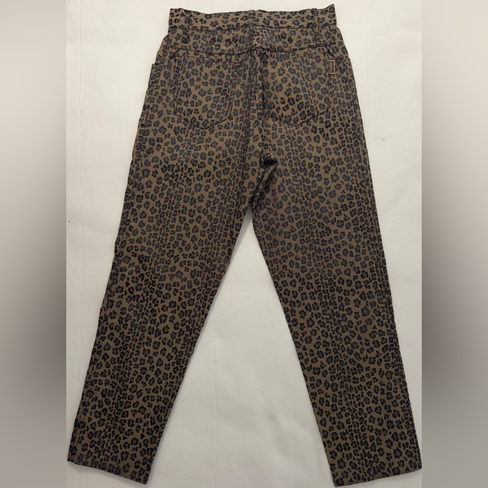 Fendi Trouser Pants, Vintage Leopard, Size 44 run Small,